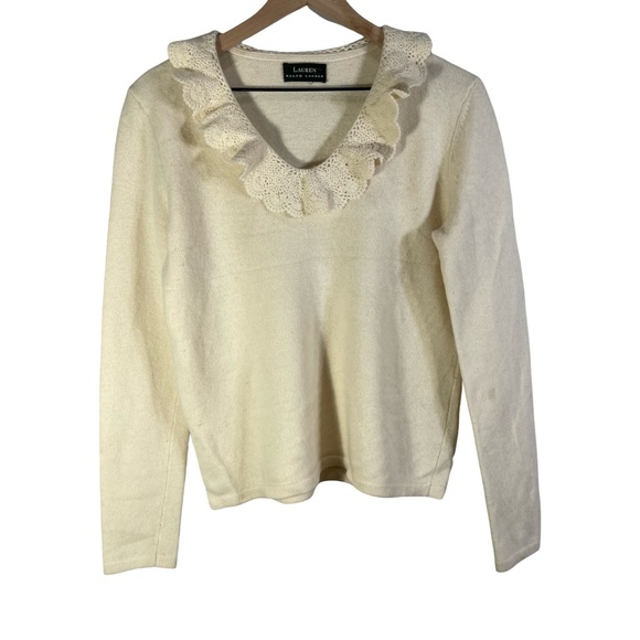 Lauren Ralph Lauren Sweaters - Luaren Ralph Lauren Women Sweater Top Size L Color Off White
